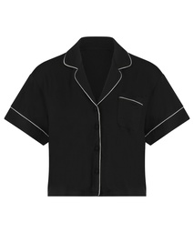 Veste à manches courtes en jersey Essential - Noir, Noir, coloris