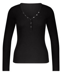Haut de pyjama - Noir, Noir, coloris