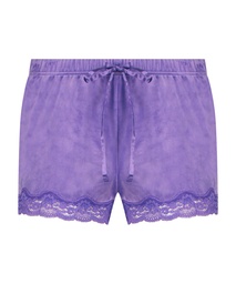 Short velours dentelle - Violet, Violet, coloris