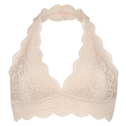 Halter Lace Bralette - Pink, Rose, coloris