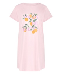 Chemise de nuit à col rond - Rose, Rose, coloris