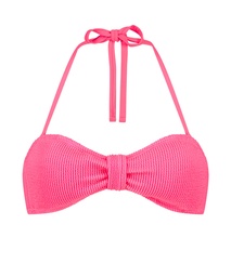 Haut de bikini bandeau Crinkle - Rose, Rose, coloris