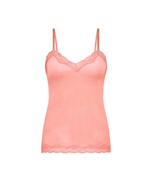 Camisole velours Dentelle - Rose, Rose, coloris