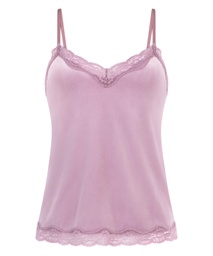 Camisole velours Dentelle - Violet, Violet, coloris