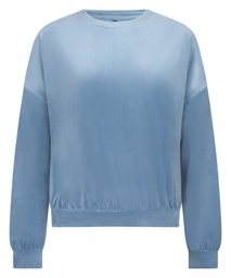 Top Velours - Bleu, Bleu, coloris
