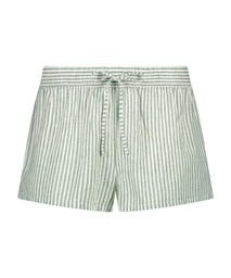 Short Linen Stripe - Ponderosa Pine, Vert, coloris