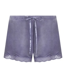 Short velours dentelle - Violet, Violet, coloris