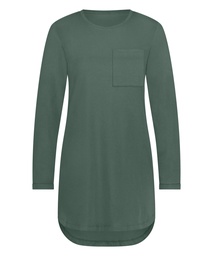 Chemise de nuit à col rond - Vert, Vert, coloris