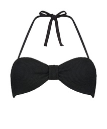 Haut de bikini bandeau Crinkle - Noir, Noir, coloris