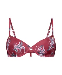 Tropic Glam padded underwired bikini top - Red, Rouge, coloris