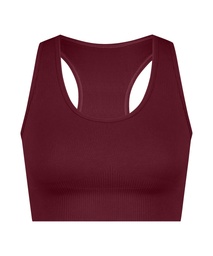 HKMX Soutien-gorge de sport sans couture - Rouge, Rouge, coloris