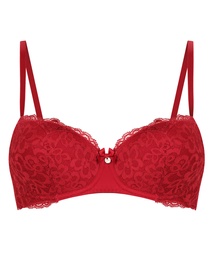 Soutien-gorge à armatures préformé Marine - Rouge, Rouge, coloris