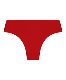 Slip brésilien iInvisible Lace Back - Rouge, Rouge, coloris