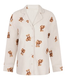 Veste en flanelle sergée ours - Beige