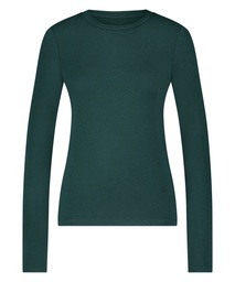 Haut de pyjama à manches longues - Vert, Vert, coloris