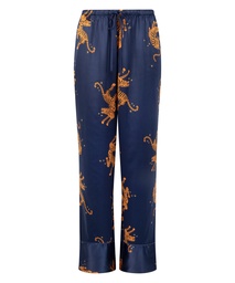 Pantalon Satin - Bleu, Bleu, coloris