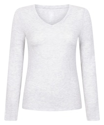 Haut de pyjama à manches longues - Gris, Gris, coloris