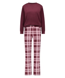 Ensemble pyjama Velours - Violet, Violet, coloris