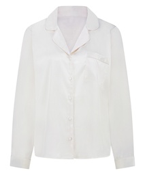 Veste à manches longues Satin - Blanc, Blanc, coloris