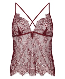Camisole Lace Delphine - Rouge, Rouge, coloris
