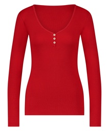 Haut de pyjama - Rouge, Rouge, coloris