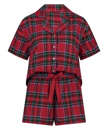 Pyjama set Twill - Rouge, Rouge, coloris
