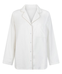 Haut de pyjama Flanel Essentials - Blanc, Blanc, coloris