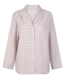 Haut de pyjama Flanel Essentials - Violet, Violet, coloris