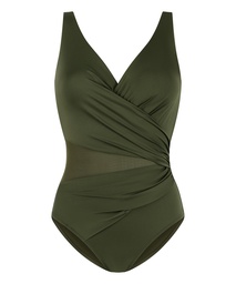Maillot de bain Shaping Shell Mesh - Bleu profond