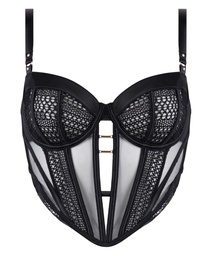 Soutien-gorge longline à armatures non rembourré Missy - Noir, Noir, coloris