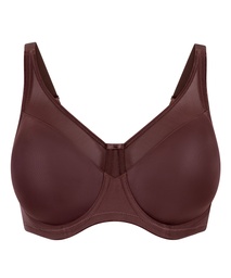Soutien-gorge à armatures non-préformé minimiseur Nina - Marron, Marron, coloris