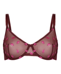 Soutien-gorge à armatures non-rembourré Frida - Rouge
