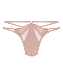 Slip brésilien ouvert Nisha - Beige, Beige, coloris