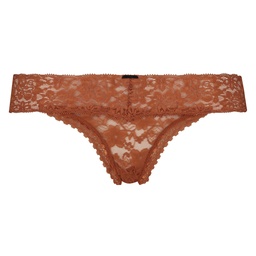Extra Low V-Thong - Brown, Marron, coloris