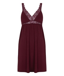 Nuisette en Jersey avec Dentelle - Violet