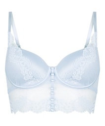 Soutien-gorge à armatures rembourré longline Laila - Bleu