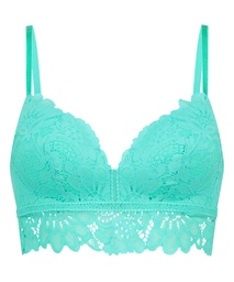 Soutien-gorge préformé sans armatures longline Shiloh - Vert, Vert, coloris