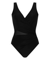 Maillot de bain Shaping Shell Mesh - Noir