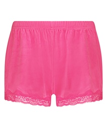 Short en velours à dentelle - Rose, Rose, coloris