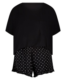Ensemble de pyjama - Noir, Noir, coloris