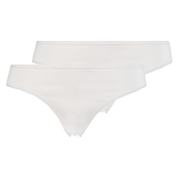2 Cotton Thongs Kim - White, Blanc, coloris