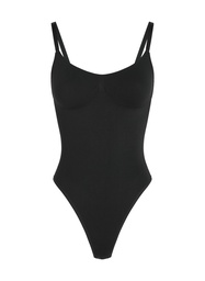 Body à jambe haute sans couture mise en forme - Noir, Noir, coloris