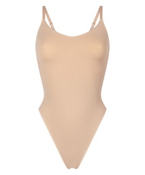 Body à jambe haute sans couture mise en forme - Beige, Beige, coloris