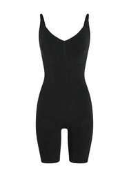 Gaine sans coutures pour les cuisses - Noir, Noir, coloris
