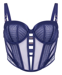 Soutien-gorge longline à armatures non rembourré Missy - Bleu, Bleu, coloris