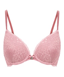 Soutien-gorge à armatures préformé push-up Marine - Rose, Rose, coloris