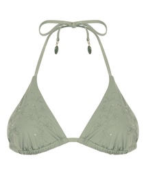 Haut de bikini triangle Giselle - Vert, Vert, coloris
