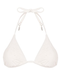 Haut de bikini triangle Giselle - Blanc, Blanc, coloris