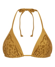 Haut de bikini triangle Boho - Jaune, Jaune, coloris