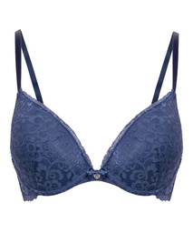 Soutien-gorge à armatures préformé push-up Marine - Bleu, Bleu, coloris